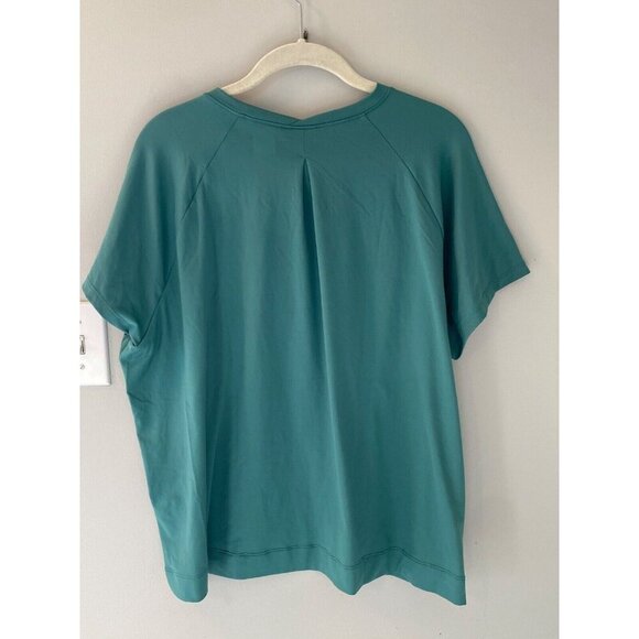 Women's PrAna Alpenglow Athletic T-Shirt 3XL Cove / Green. UPF 30+ Wicking Soft - Picture 5 of 6